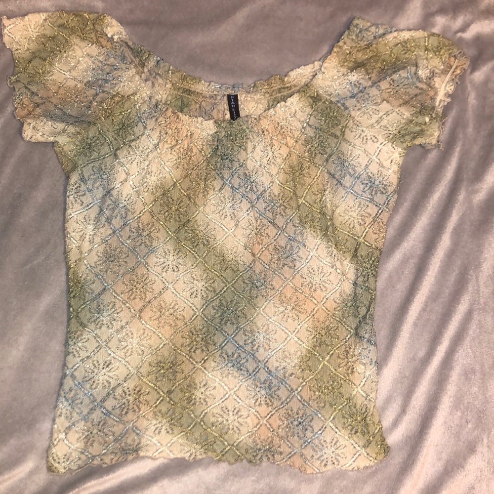 Star City Stretchy Neckline Blouse